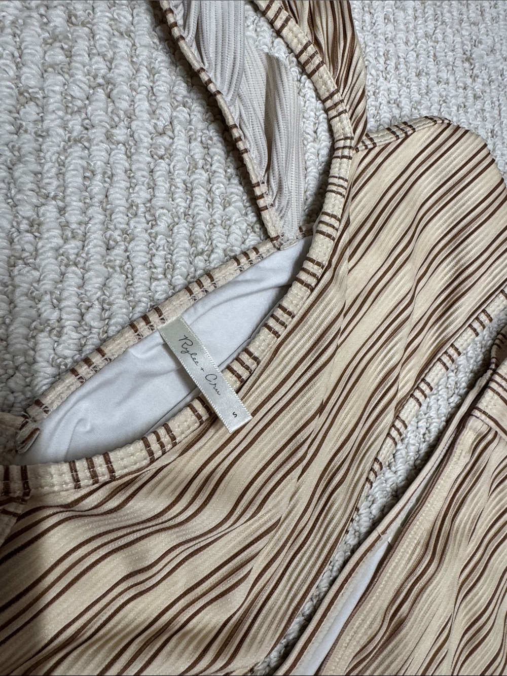 Rylee & Cru Striped High-Waist Bikini Set - sold out online - Picture 3 of 4
